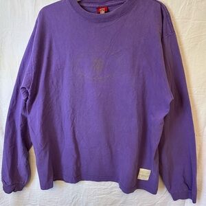Reebok NFL Classic Minnesota Vikings Long Sleeve Shirt Purple Size Large